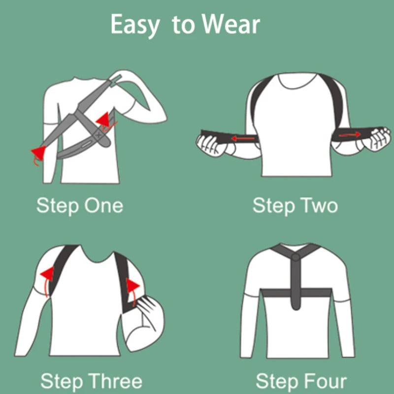 Adjustable back and shoulder posture corrector