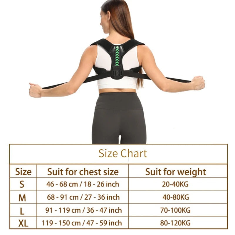 Adjustable back and shoulder posture corrector